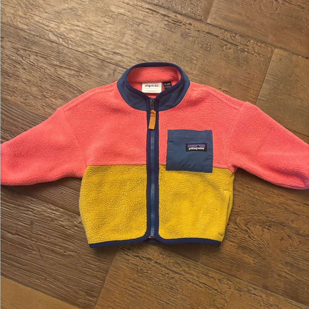Patagonia Kids Fleece Jacket - Pink and Blue